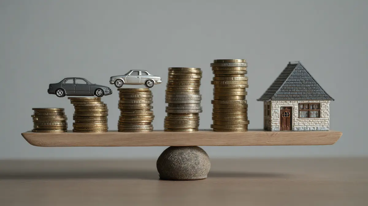 Esquema del cálculo del valor neto: tasación menos cargas