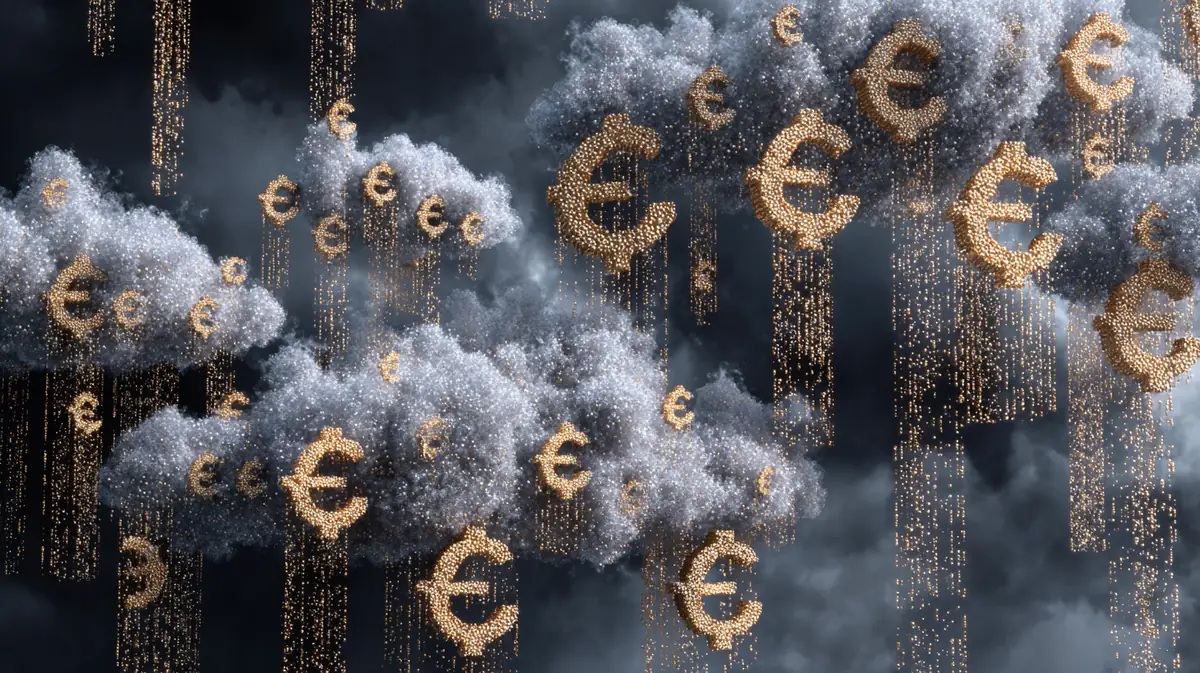 Ilustración de velocímetro de crédito con zonas roja, amarilla y verde