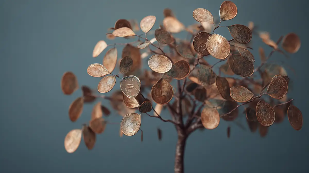 Calculadora, recibos y pólizas de seguros sobre una mesa