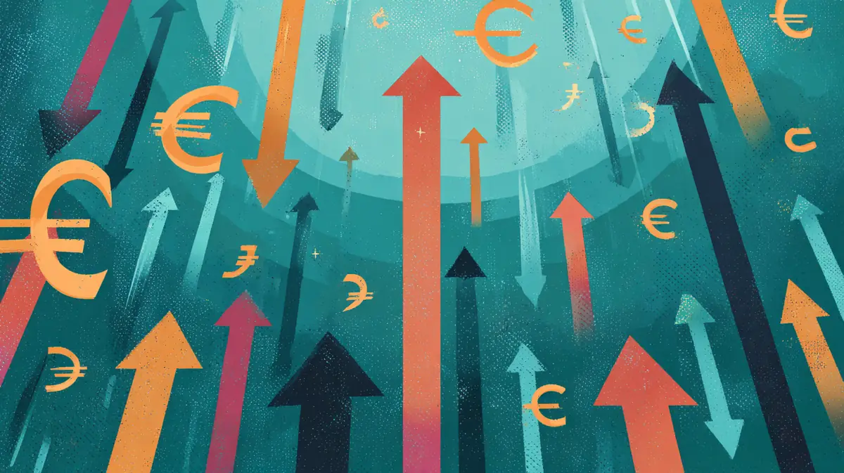 Camión rígido mediano en un polígono industrial con iconos de TIN y TAE