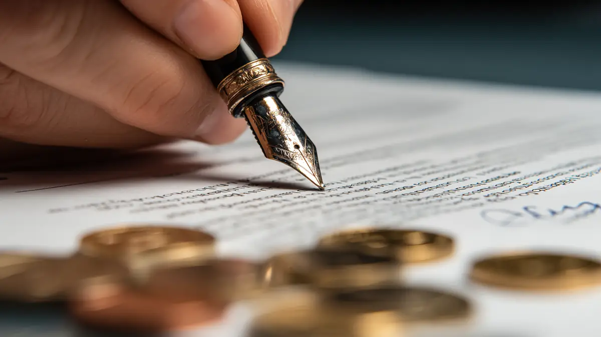 Coche clásico en garaje con documentos de tasación sobre el capó