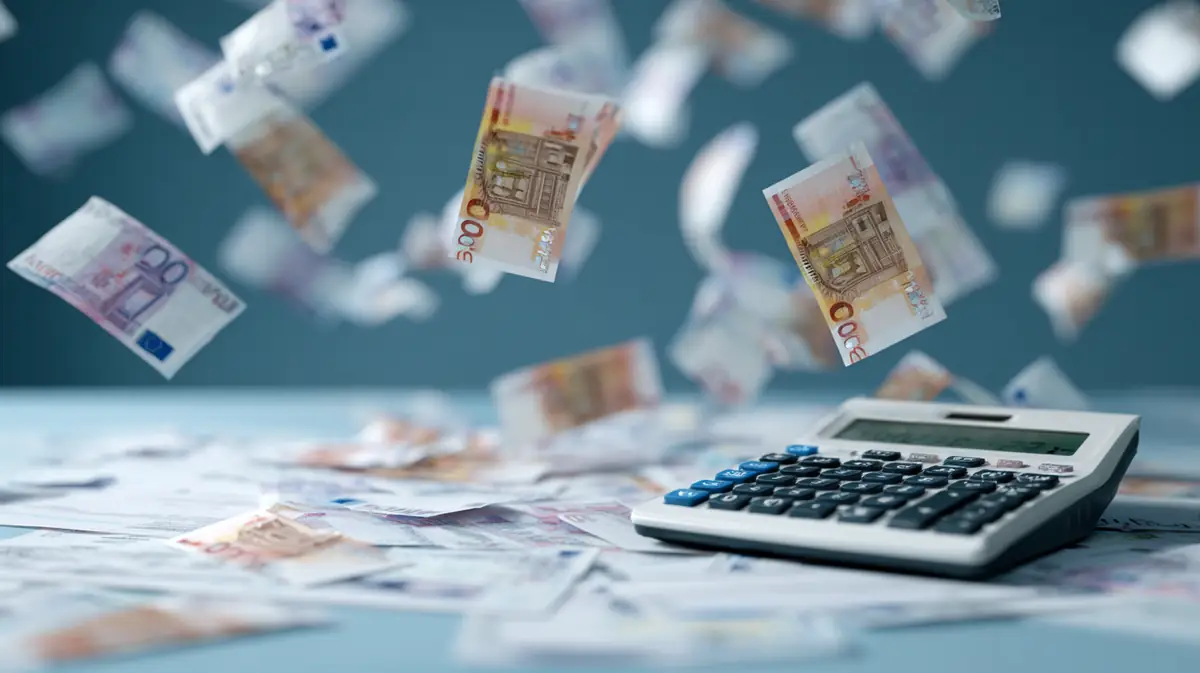 Cálculo del DTI en una libreta con calculadora